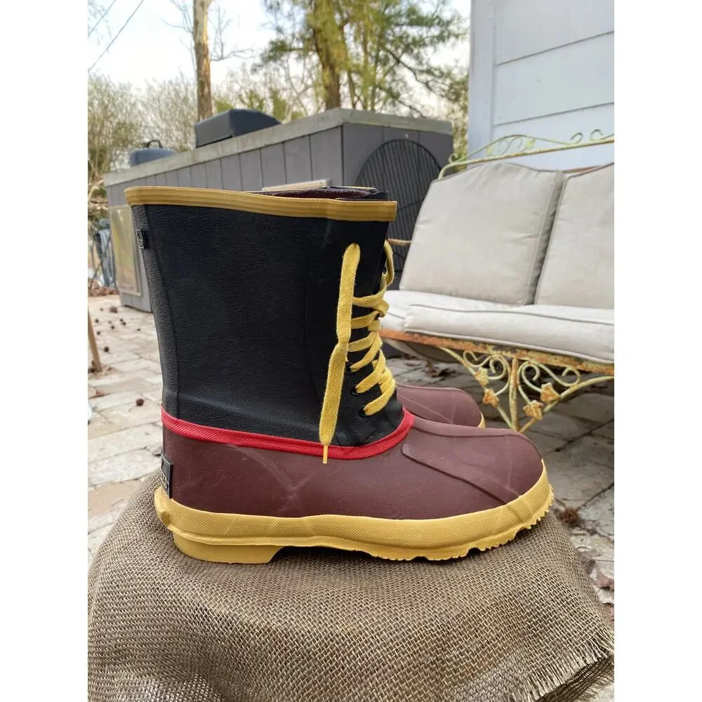 Vintage‎ Explorers Steel Shank Rubber Muck Boots | 1980s - (Men's 10)